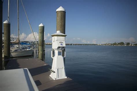 boat dock power pedestals